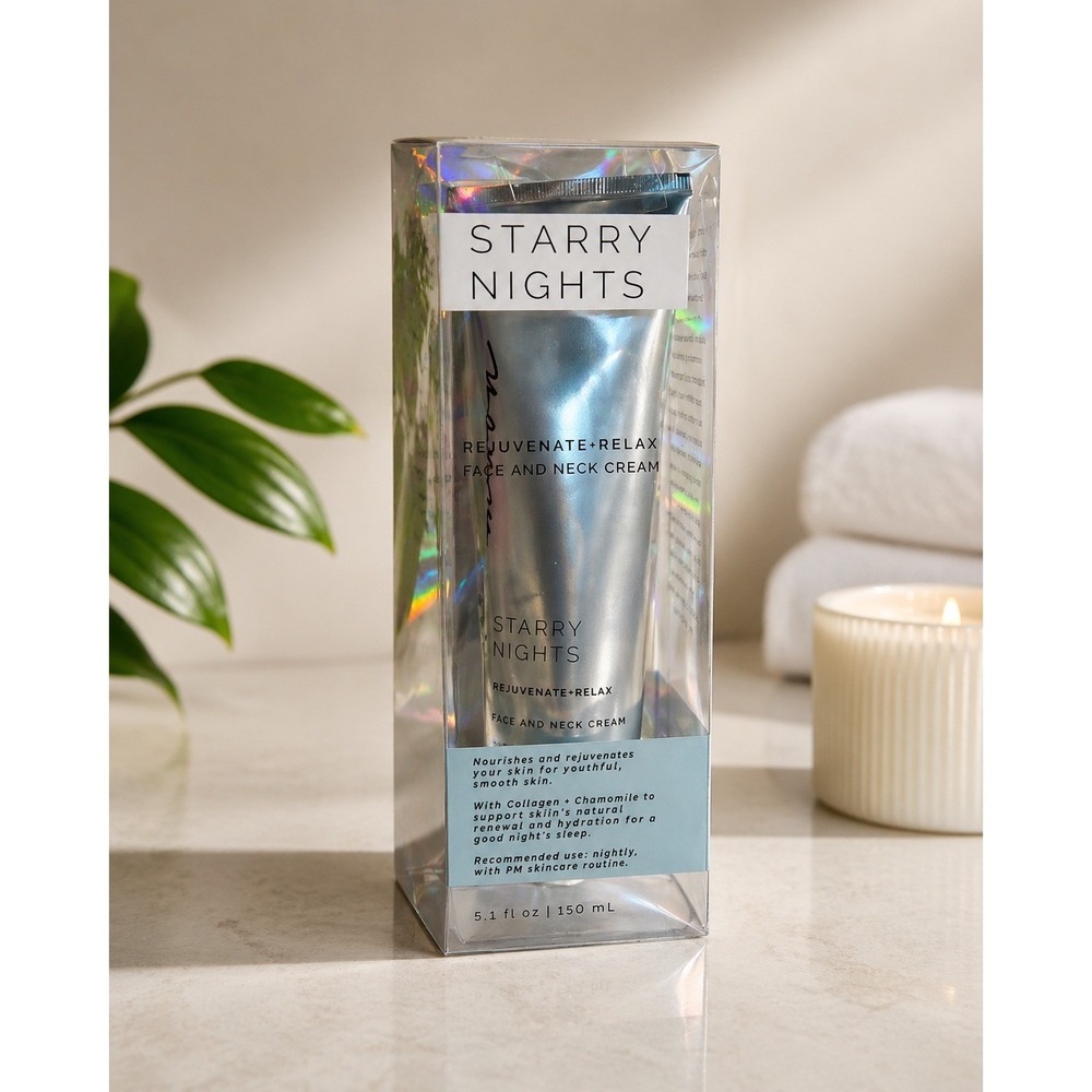 Sun + Moon Starry Nights Rejuvenate Relax Face and Neck Cream 5.1oz New